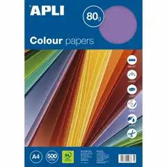 Material PAPEL COLOR 80G A4 500H SURTIDO DO INTENSO APLI REF. 11926