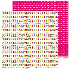PACK5 PAPEL SCRAP 12x12NUMEROS FIESTA! GRAFOPLAS REF.37019145