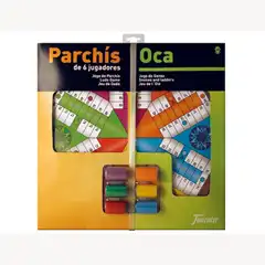 PARCHIS CON OCA TABLERO GRANDE6 JUGADORES 41X40X4,7 43761