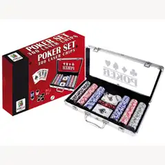 JUEGO DE MESA MALETIN ALUMINIO POKER 300 FICHAS 54701