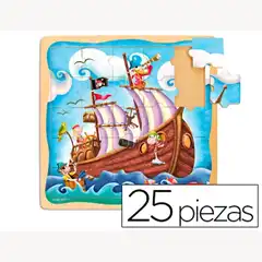 PUZZLE DISET BARCO PIRATA 25 PIEZAS 54872