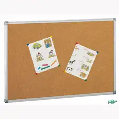 TABLERO FAIBO DE CORCHO CON MARCO DE ALUMINIO 122X244 CM. (601-6)