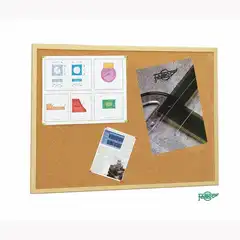 Material TABLERO FAIBO DE ANUNCIOS ECONOMICO MARCO DE MADERA 60X90 CM. (607-3)