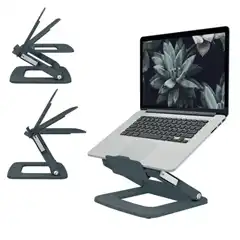 Material SOPORTE PARA PORTÁTIL AJUSTABLE 80% PLÁSTICO RECICLADO LEITZ ERGO 64240089