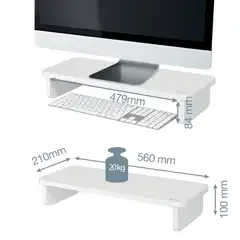SOPORTE PARA MONITOR MADERA LEITZ ERGO 64340001 SOPORTE PARA MONITOR MADERA LEITZ ERGO 64340001