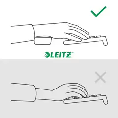 REPOSAMUÑECAS PARA TECLADO AJUSTABLE LEITZ ERGO 65230089 REPOSAMUÑECAS PARA TECLADO AJUSTABLE LEITZ ERGO 65230089