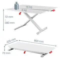 CONVERTIDOR DE ESCRITORIO CON BANDEJA PARA TECLADO LEITZ ERGO 65320085 CONVERTIDOR DE ESCRITORIO CON BANDEJA PARA TECLADO LEITZ ERGO 65320085