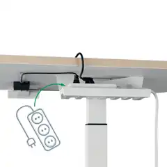 MESA ELEVABLE ELÉCTRICA PEQUEÑA LEITZ ERGO 65340001