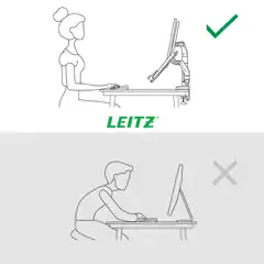 BRAZO DUAL PARA MONITOR Y PORTÁTIL LEITZ ERGO SPACESAVING 65380089 BRAZO DUAL PARA MONITOR Y PORTÁTIL LEITZ ERGO SPACESAVING 65380089