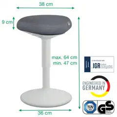 TABURETE ACTIVE COMFORT BAJO LEITZ ERGO 65440085
