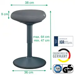 TABURETE ACTIVE COMFORT BAJO LEITZ ERGO 65440089 TABURETE ACTIVE COMFORT BAJO LEITZ ERGO 65440089
