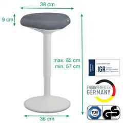 TABURETE ACTIVE COMFORT ALTO LEITZ ERGO 65450085