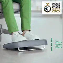 REPOSAPIÉS AJUSTABLE DE ESCRITORIO LEITZ ERGO 83% DE PLÁSTICO RECICLADO 65460089 REPOSAPIÉS AJUSTABLE DE ESCRITORIO LEITZ ERGO 83% DE PLÁSTICO RECICLADO 65460089
