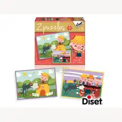 PUZZLE DISET CUENTO LOS TRES CERDITOS 2X20 PIEZAS 71733