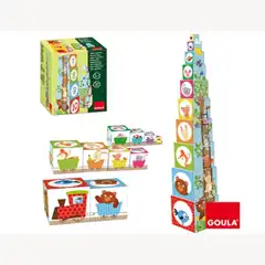 JUEGO DISET DIDACTICOS CUBOS APILABLES FIGURAS DEL BOSQUE 71746