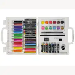 ESTUCHE DE PINTURA STETRO PLASTICO 67 PIEZAS MALETIN 74136