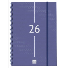 AGENDA ESPIRAL FINOCAM YEAR SVV E40 210X297 MM AZUL CATALAN 742051025
