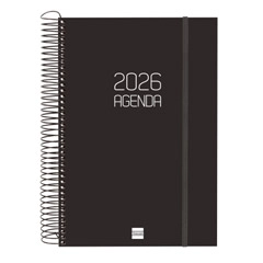 AGENDA ESPIRAL OPAQUE E11 DP NEGRE CATALAN FINOCAM 742886026