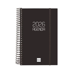 AGENDA ESPIRAL OPAQUE E5 DP NEGRE CATALAN FINOCAM 742936026