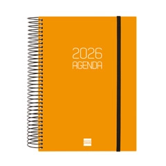 AGENDA ESPIRAL OPAQUE E10 DP NARANJA CATALAN FINOCAM 742942926