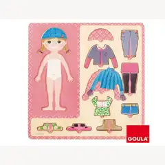 PUZZLE DISET 10 PIEZAS VESTIR NIÑA 75462