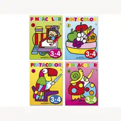 Material CUADERNO P/ COLOREAR PINTA COLOR P/ NIÑOS DE 3-4 AÑOS 16 PAGINAS 280X210 MM 76197