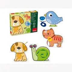 JUEGO GOULA DIDACTICO ENLAZAR ANIMALES 78111