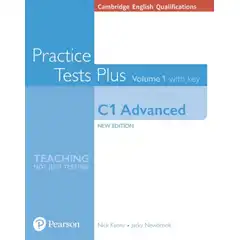 CAMBRIDGE ENGLISH QUALIFICATIONS: C1 ADVANCED VOLUME 1 PRACTICE TESTS PLUS WITH KEY PEARSON ISBN 9781292208725