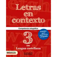 LETRAS EN CONTEXTO CUADERNO ORTOGRAFIA 3º ESO ISBN 9788448936624