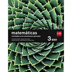 3º ESO MATEMÁTICAS A (Orientadas a las Enseñanzas Aplicadas) SAVIA-15 GRUPO SM 9788467576214