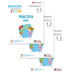 PRACTICAMAT 3 TRIMESTRES ACTIVITATS COMUNITAT ZOOM VICENS VIVES ISBN 9788468280622