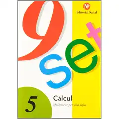 Material NOU-SET CÀLCUL QUADERNS NADAL PRIMÀRIA Nº 5 MULTIPLICAR PER UNA XIFRA ISBN 9788478870295