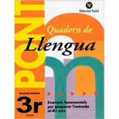 PONT QUADERN LLENGUA EDUC PRIM 3º 9788478874507 EDITORIAL NADAL