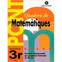Material PONT QUADERN MATEMATIQUES NADAL  EDUC PRIM 3º 9788478874514 EDITORIAL NADAL