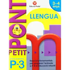 PETIT PONT 3 ANYS LLETRES GRAFOMOTRICITAT EDITORIAL NADAL 9788478875436