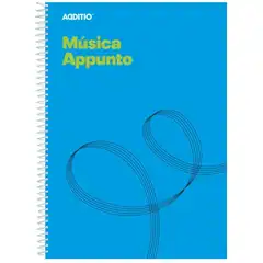 Material CUADERNO DE MÃSICA APPUNTO AZUL ADDITIO REF. M12_AZ