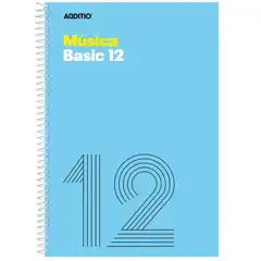 Material CUADERNO DE MÃSICA BASIC 12 AZUL ADDITIO REF. M14_AZ