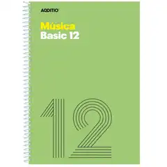 Material CUADERNO DE MÃSICA BASIC 12 VERDE ADDITIO REF. M14_VE