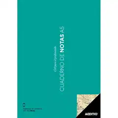 Material CUADERNO DE NOTAS A-5 PROFESORADO VERDE ADDITIO REF. P102_RO 59467