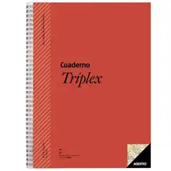 Material CUADERNO TRÍPLEX PROFESORADO ROJO ADDITIO REF. P192_RO 59476
