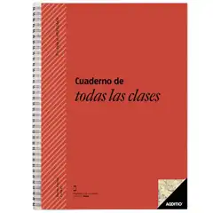 Material CUADERNO DE TODAS LAS CLASES PROFESORADO ROJO ADDITIO REF. P222_RO 75495