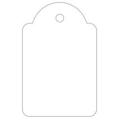 Material ETIQUETAS COLGANTES APLI BLANCAS CON HILO 28X43 MM. 500 UNIDADES (00391)
