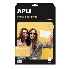 PAPEL PHOTO APLI BEST PRICE 140 GRS. 20 HOJAS A4 (4451)