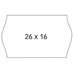 PACK 6 ROLLO 1000 ETQ 26X16 BL PERM. S. APLI REF. 100922
