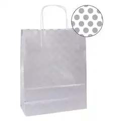 BOLSA KRAFT PLATA 32x16x39 50U APLI REF. 101851