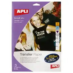 Material BLISTER PAPEL TRANSFER BRILLO INK 3H APLI REF. 10248