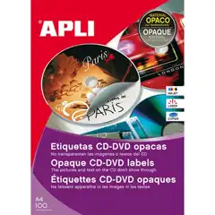 Material CAJA INKJET LASER COPIADORA BLANCO OPACA CD-3U. 100H APLI REF. 10294