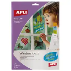 Material BLISTER FILM TRANSP. VENTANAS INK 5H APLI REF. 10323