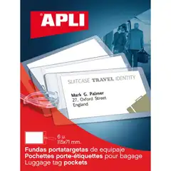 BLISTER BOLSILLO TARJET.EQUIPA. 6 U APLI REF. 10428