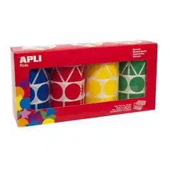 PACK 4ROLLO GOMET XL/27 AZ./RO./AM./VE.5428U APLI REF. 10753